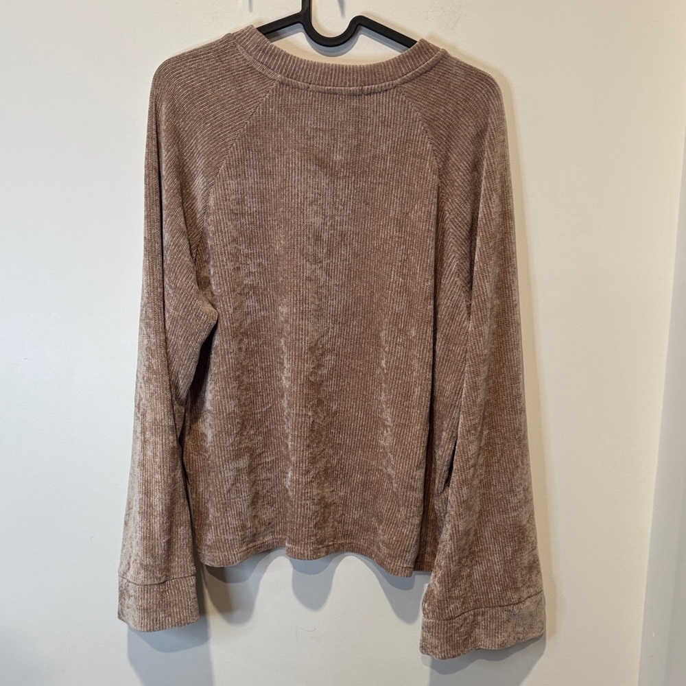 🎉 Dex Taupe Knit Sweatshirt - Picture 5 of 5